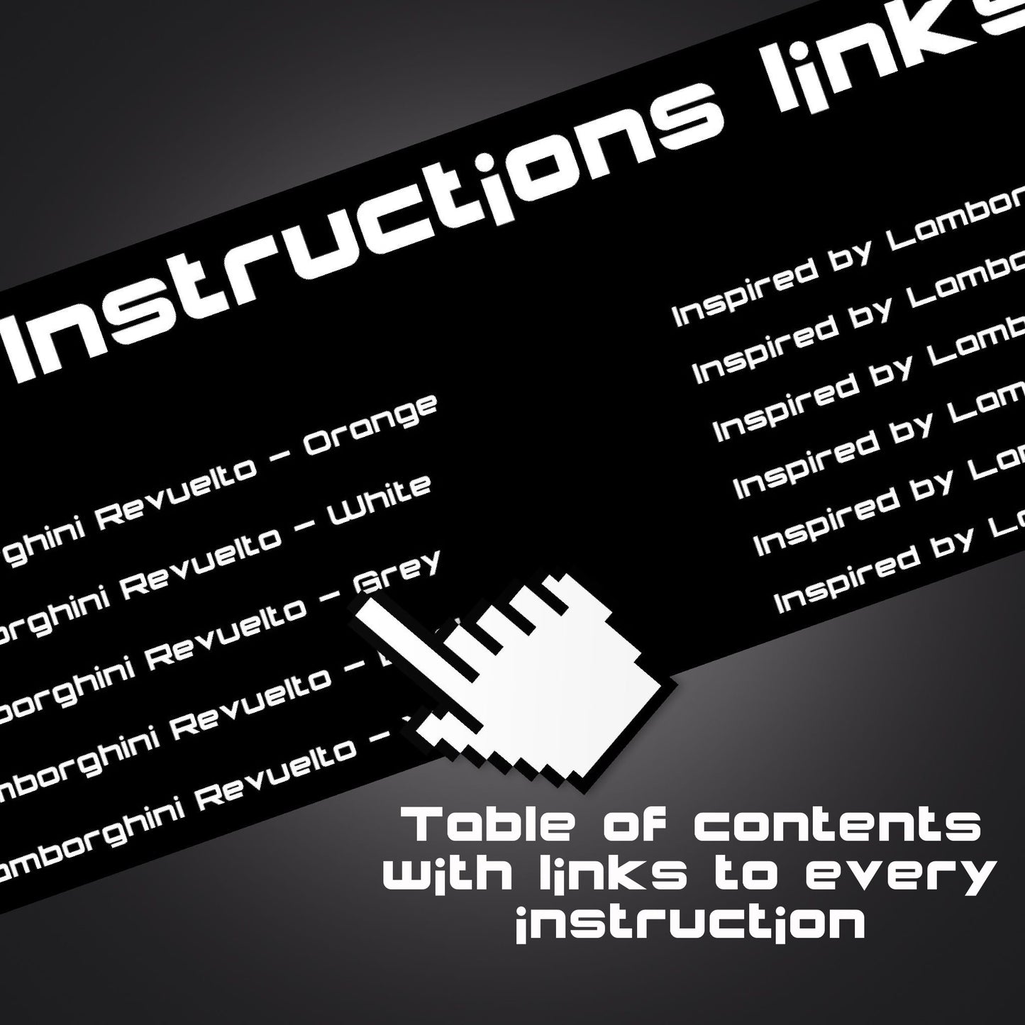 lego car intructions, parts lists