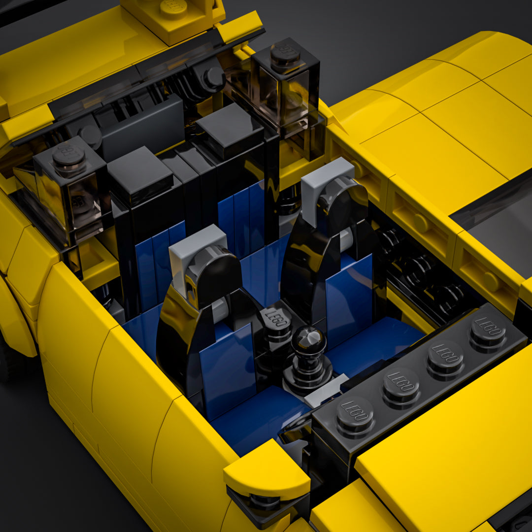 Inspired by Mitsubishi EVO - Yellow (instructions)
