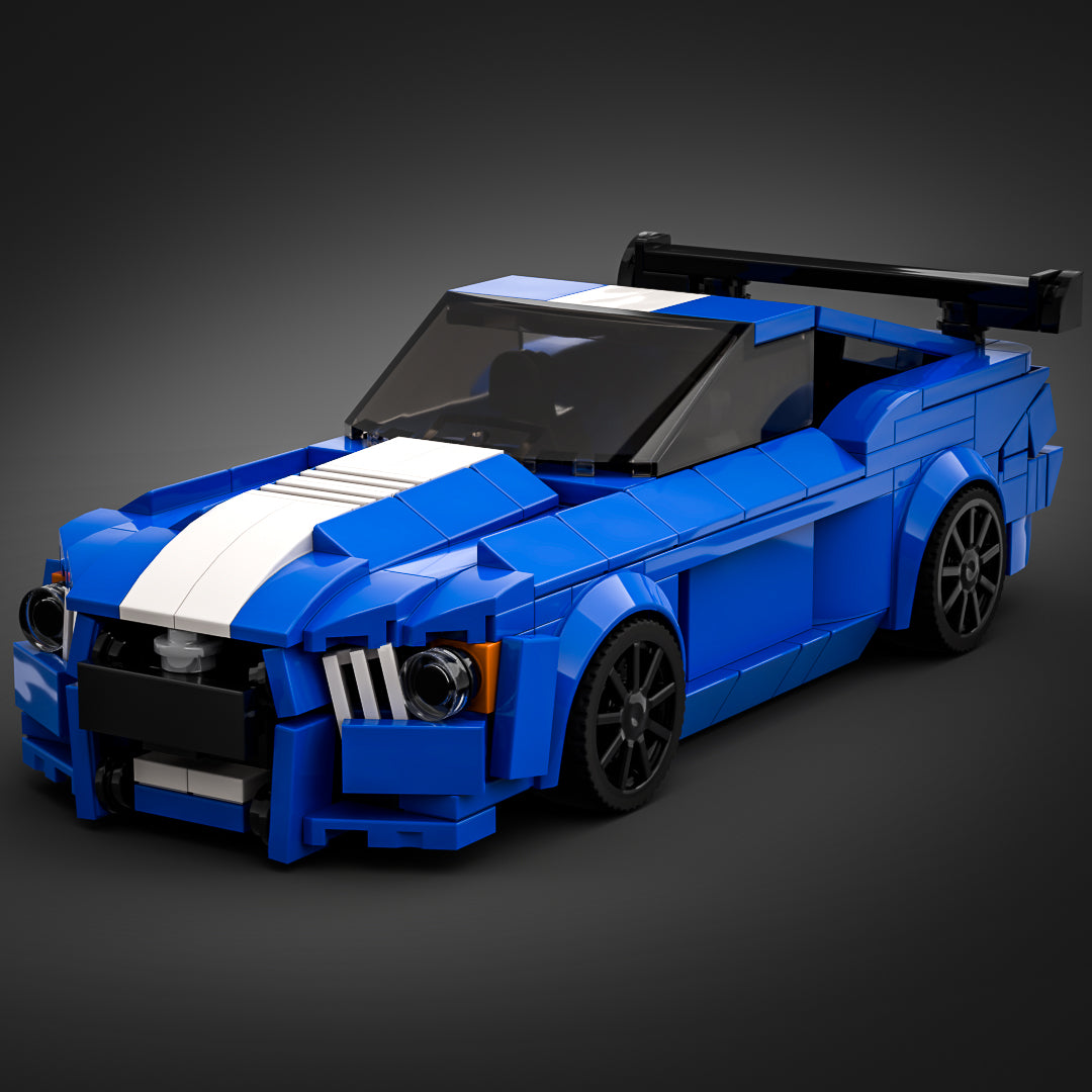 Inspired by Ford Mustang Shelby GT500 Blue (instructions
