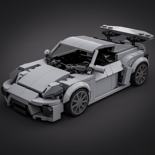 Inspired by Porsche 718 GT4 - Light Grey (instructions)