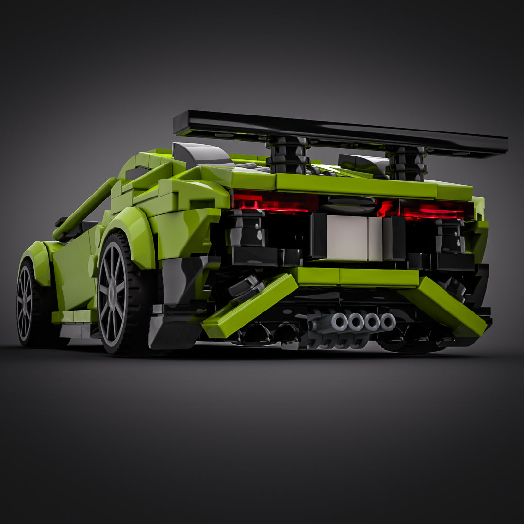 Inspired by Lamborghini Aventador SV - Lime (instructions)