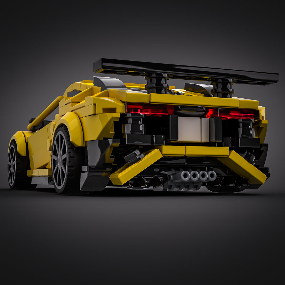 Inspired by Lamborghini Aventador SV - Yellow (instructions)