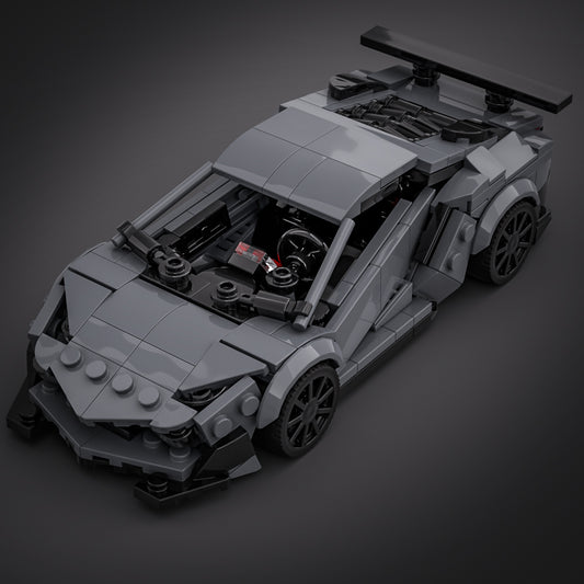 Inspired by Lamborghini Aventador SV - Grey (instructions)