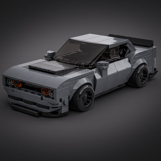 Inspired by Dodge Challenger - Grey & Black (Kit)