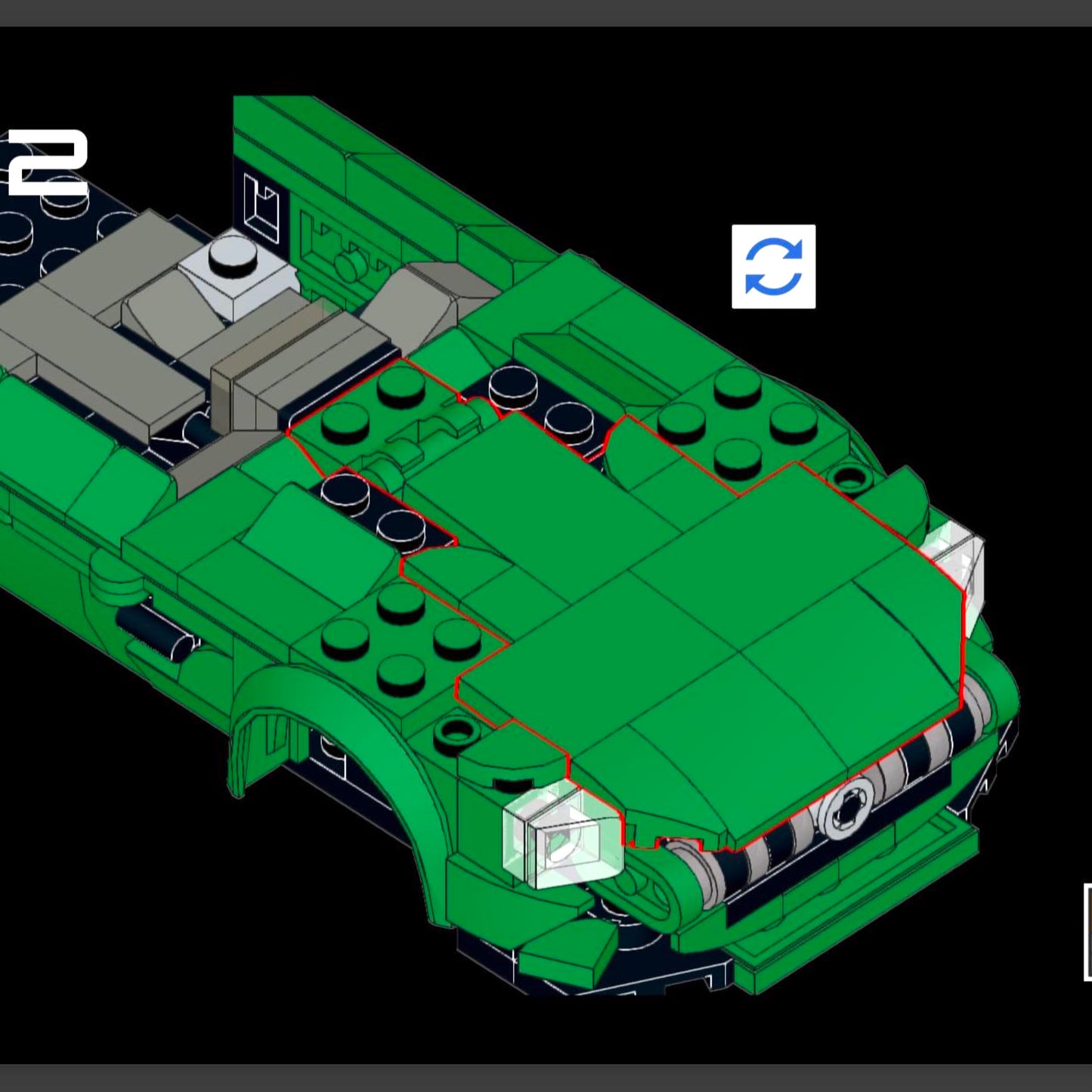 lego car intructions, mercedes