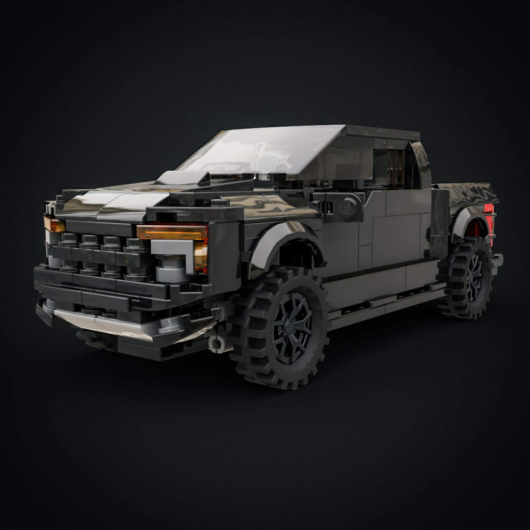 ford f 150 raptor pickup, black