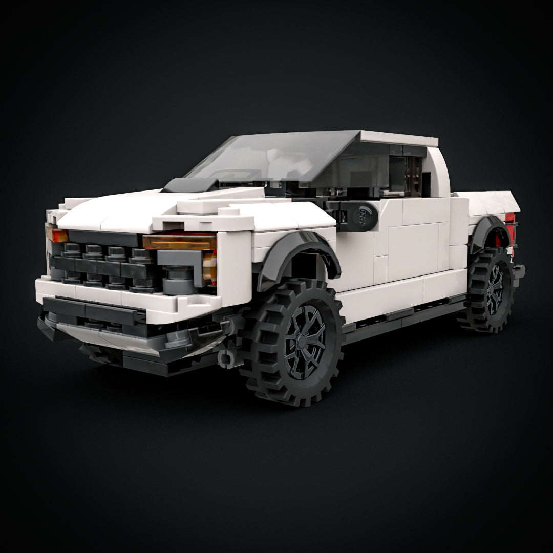 ford f 150 raptor pickup, white