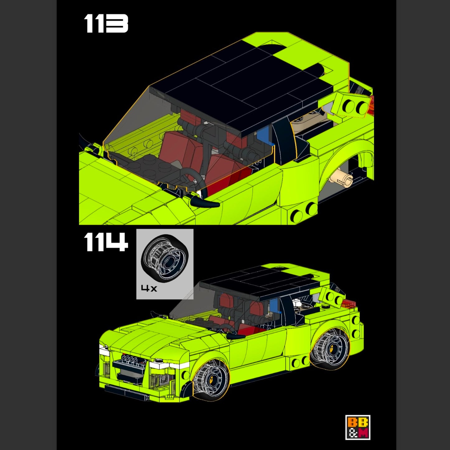 Inspired by Audi RS6 (Based on Set 77237 Dodge Challenger SRT Hellcat)