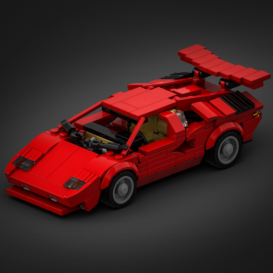 Inspired by Lamborghini Countach - Red (instructions)