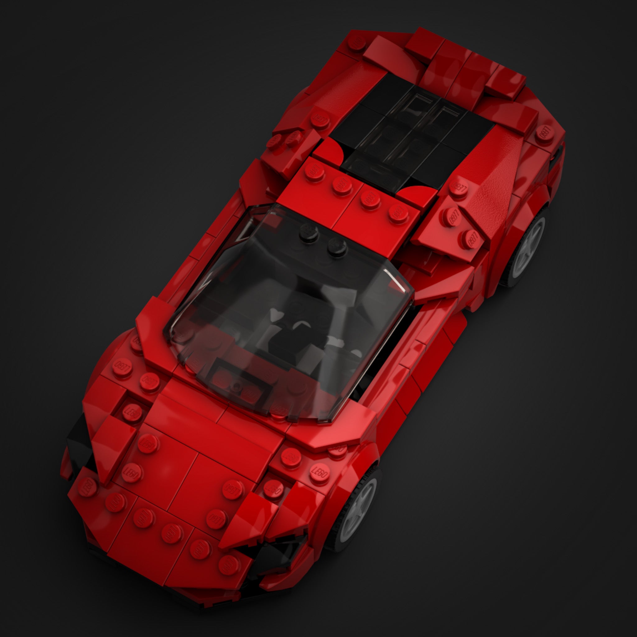 Inspired by Lamborghini Huracan EVO (based on set 76895 Ferrari F8