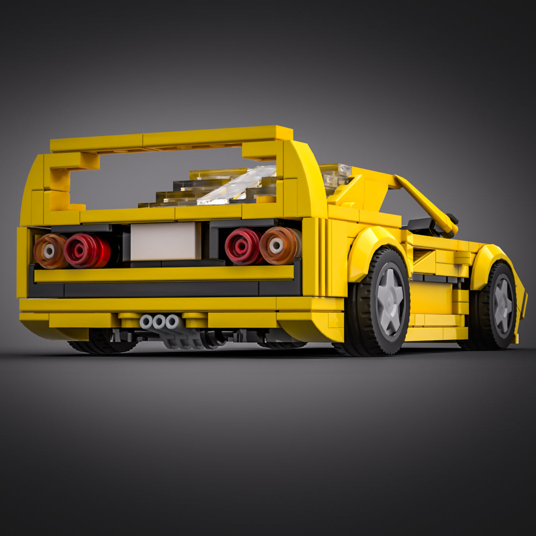 Inspired by Ferrari F40 - Yellow (instructions)