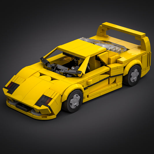 Inspired by Ferrari F40 - Yellow (instructions)