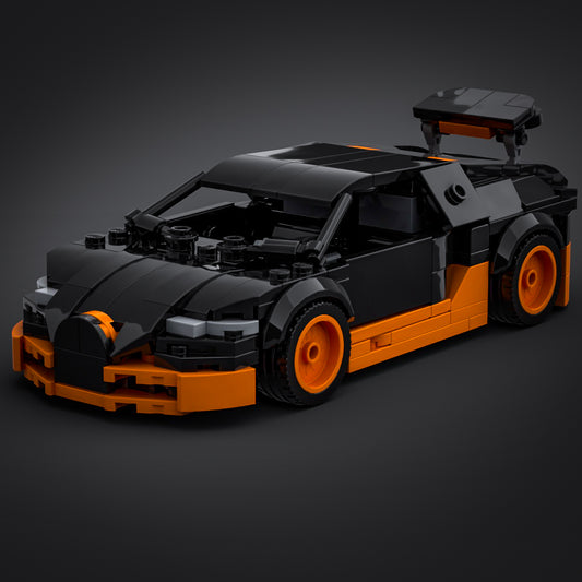 Inspired by Bugatti Veyron - Black & Orange (Kit)