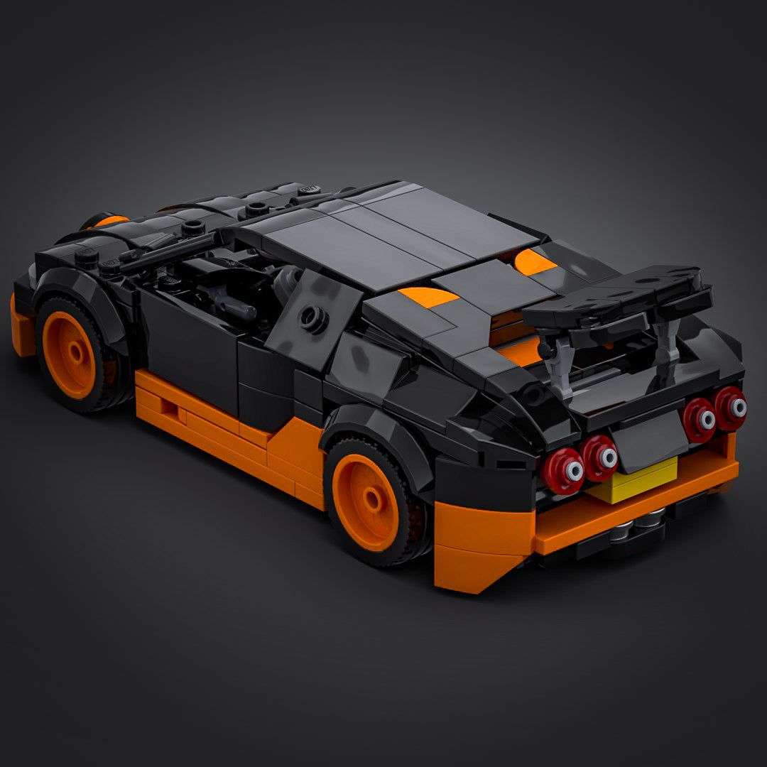 Inspired by Bugatti Veyron - Black & Orange (Kit)