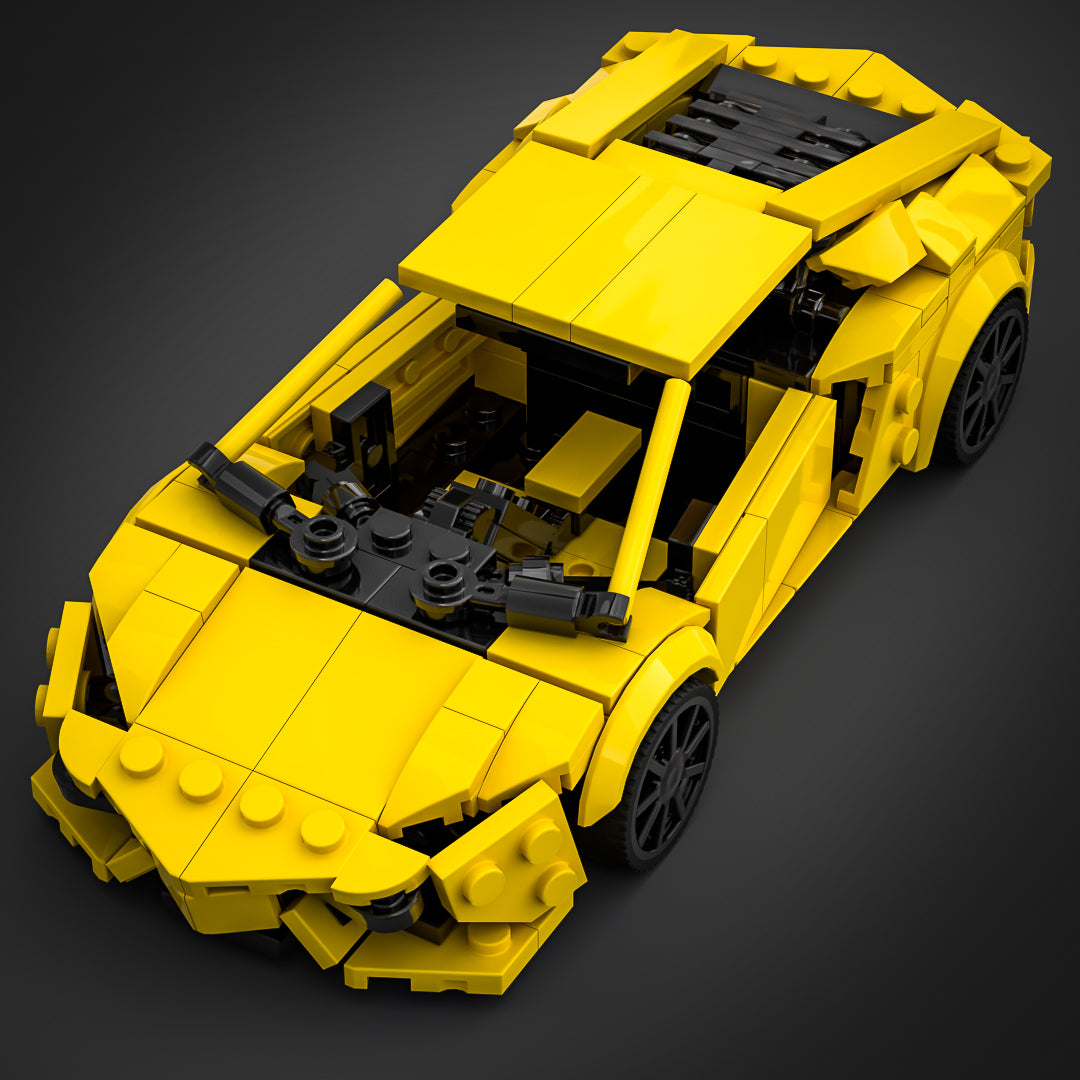 Inspired by Lamborghini Aventador - Yellow (instructions)