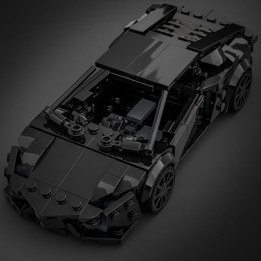 Inspired by Lamborghini Aventador - Black (instructions)