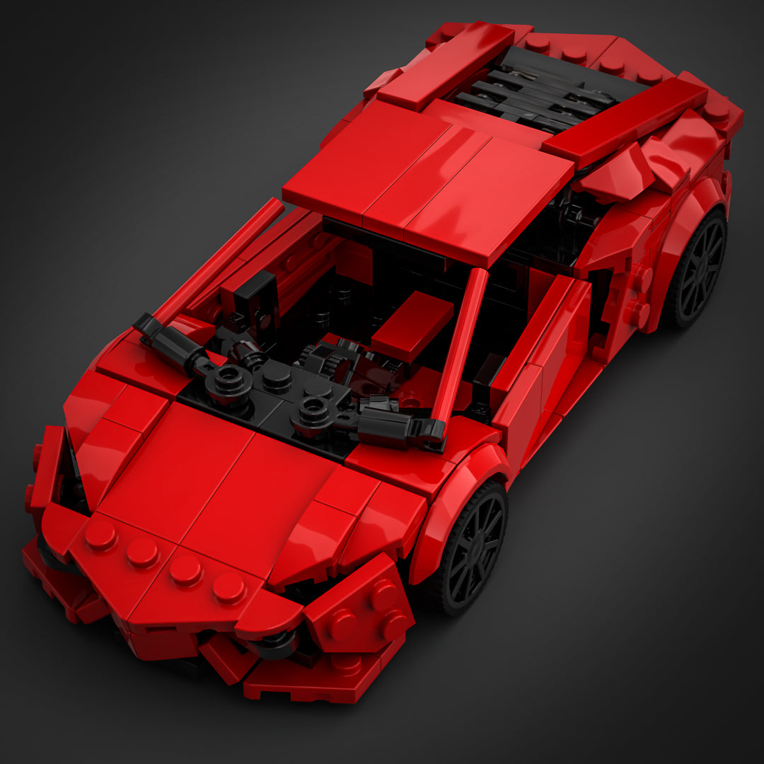 Inspired by Lamborghini Aventador - Red (instructions)