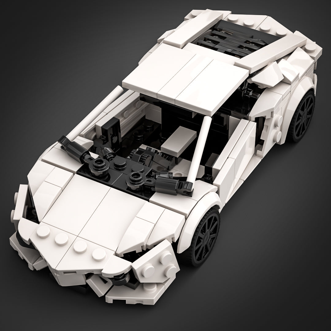 Inspired by Lamborghini Aventador - White (instructions)