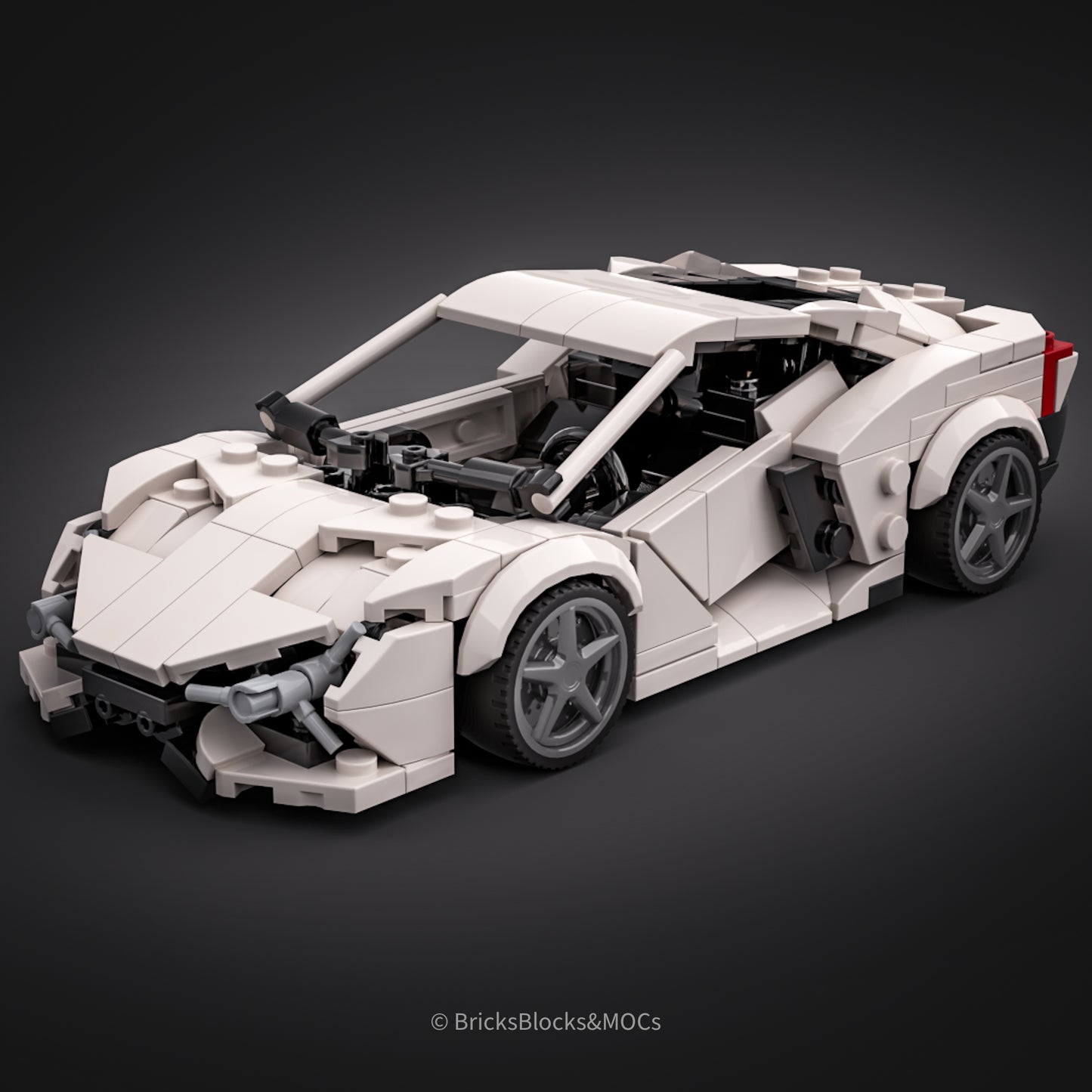 Inspired by Lamborghini Revuelto - White (instructions)
