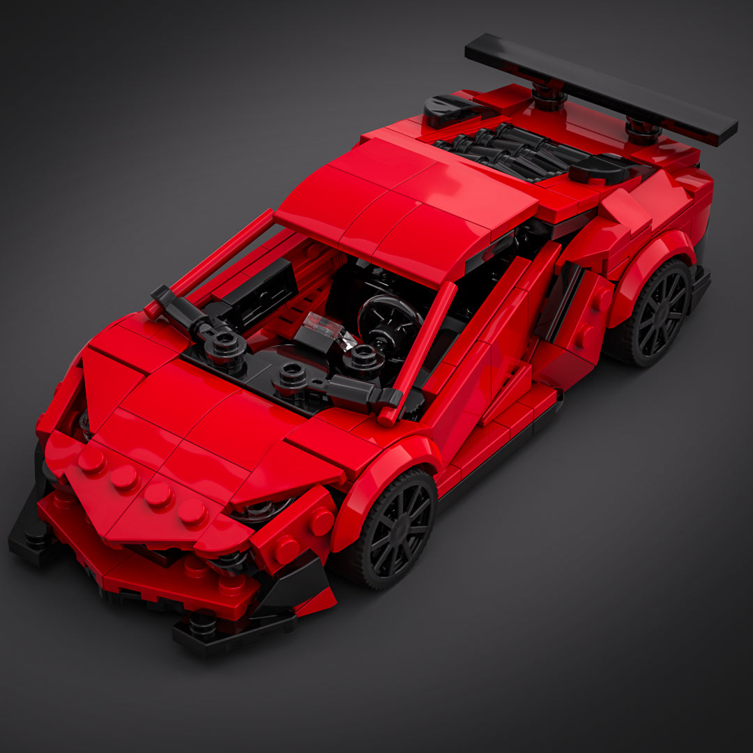Inspired by Lamborghini Aventador SV - Red (Kit)