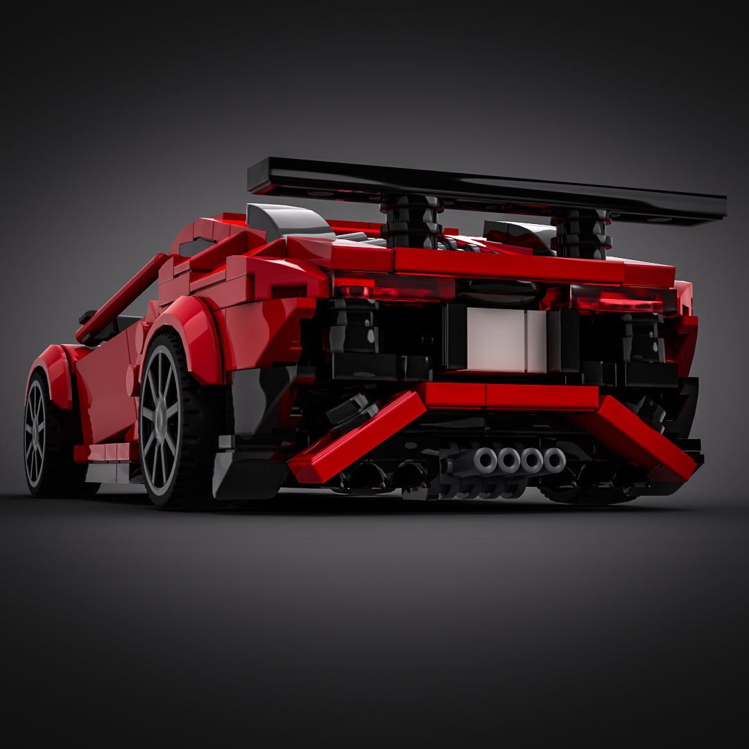 Inspired by Lamborghini Aventador SV - Red (instructions)