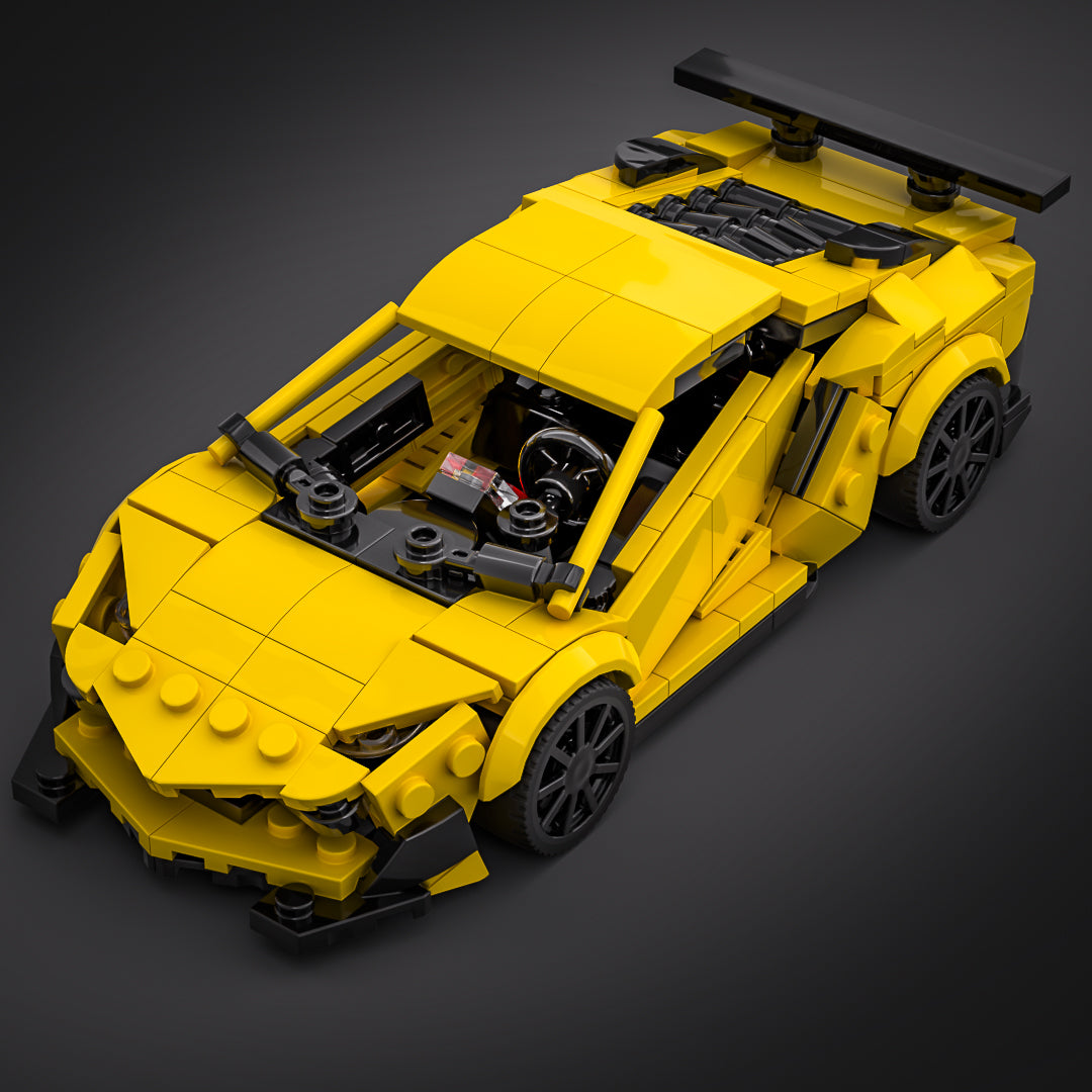 Inspired by Lamborghini Aventador SV - Yellow (instructions)