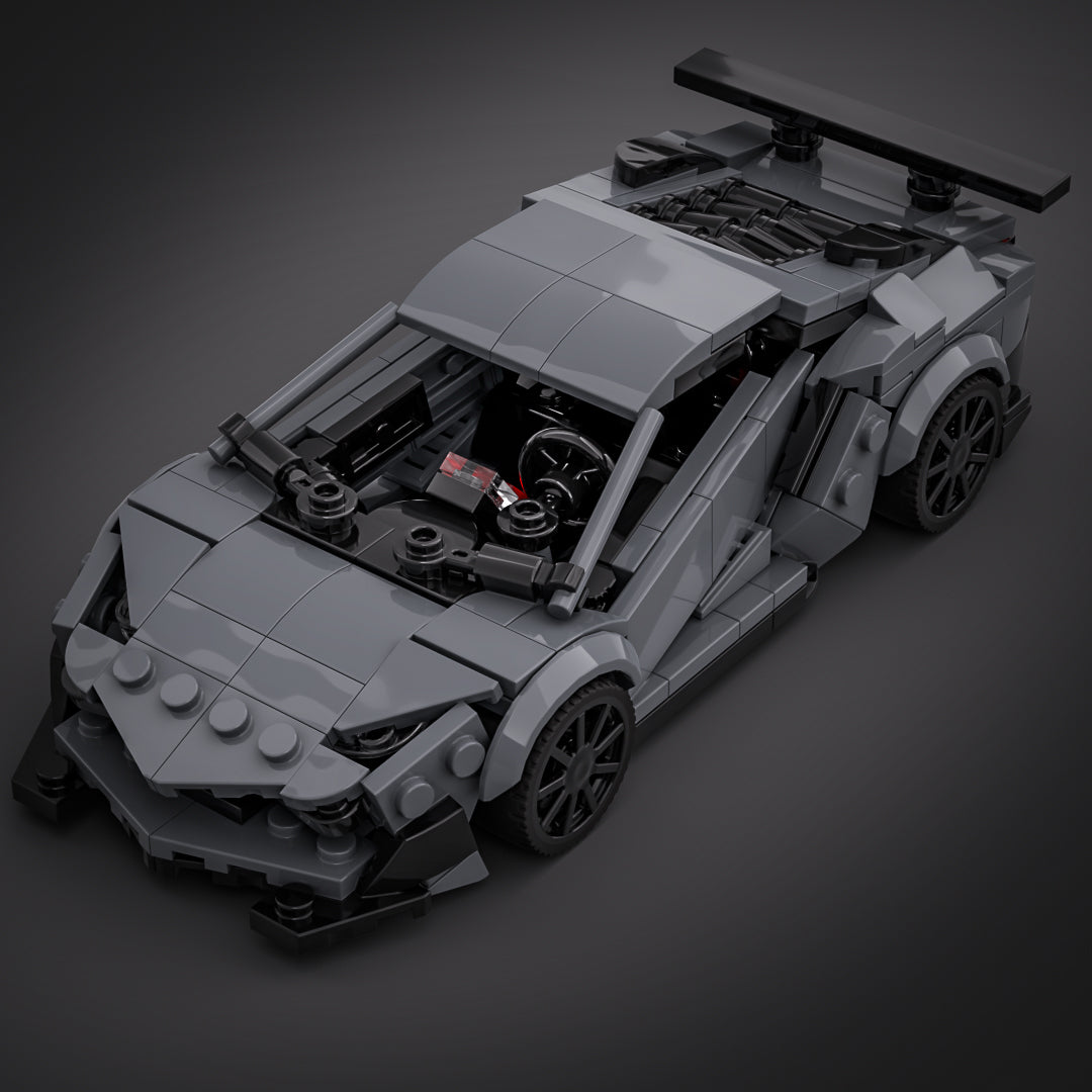 Inspired by Lamborghini Aventador SV - Grey (instructions)