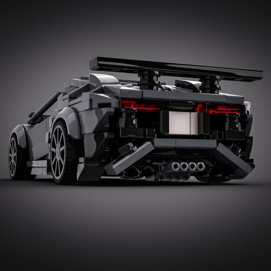 Inspired by Lamborghini Aventador SV - Grey (instructions)