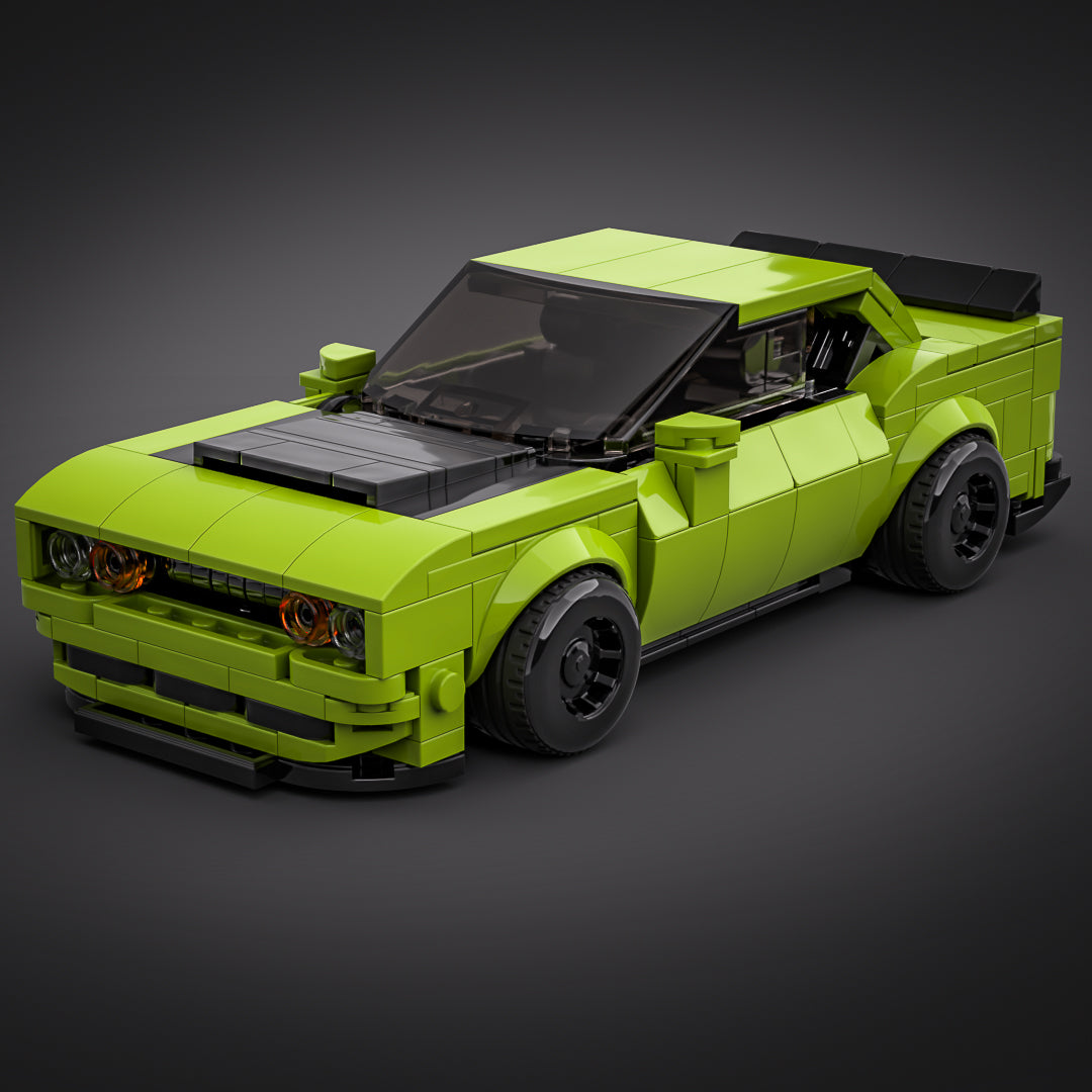 Inspired by Dodge Challenger - Lime & black (instructions)
