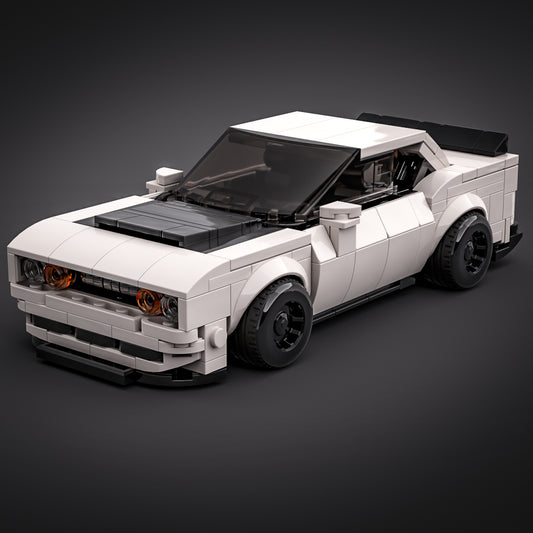 Inspired by Dodge Challenger - White & black (instructions)