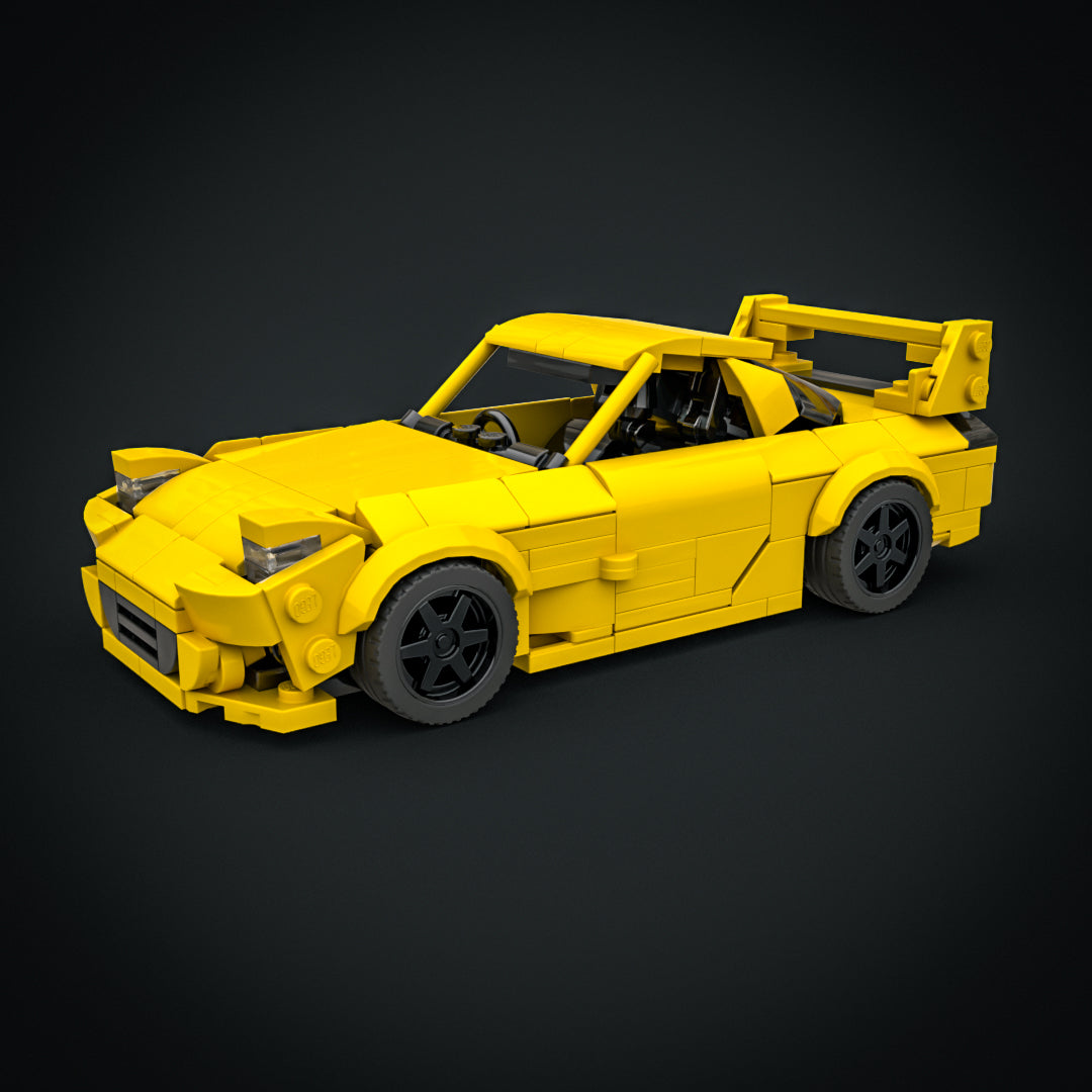 mazda rx7 fd yellow