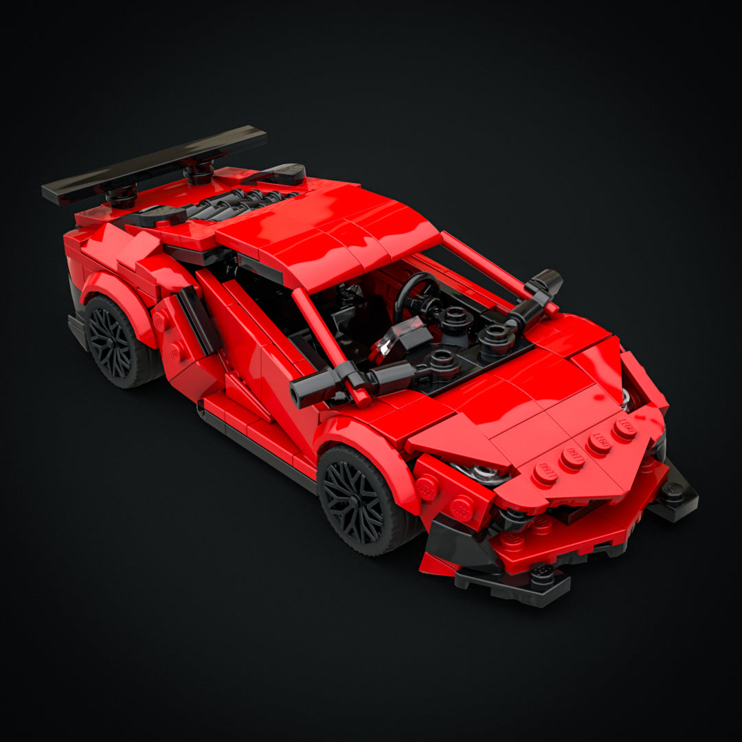 lamborghini aventador sv, red