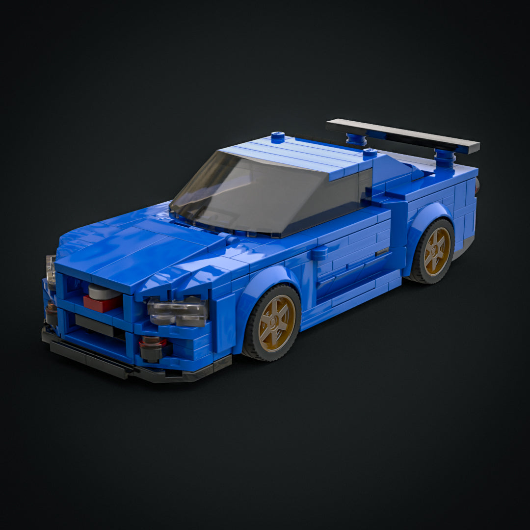 Pink Gt R R34 Lego Inspired by Nissan Skyline GTR R34 - Custom LEGO Set – Bricks, Blocks ...