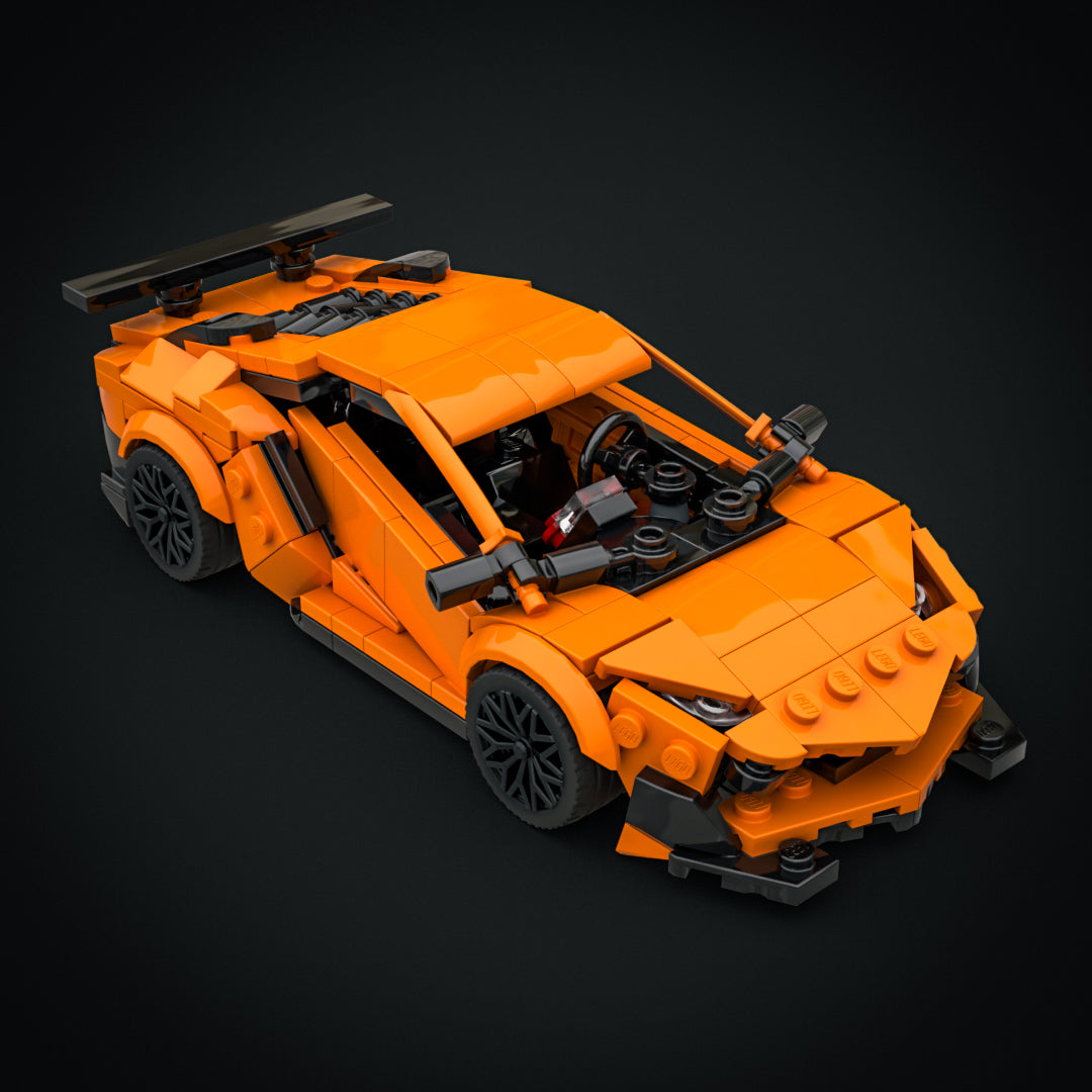 lamborghini aventador sv, orange