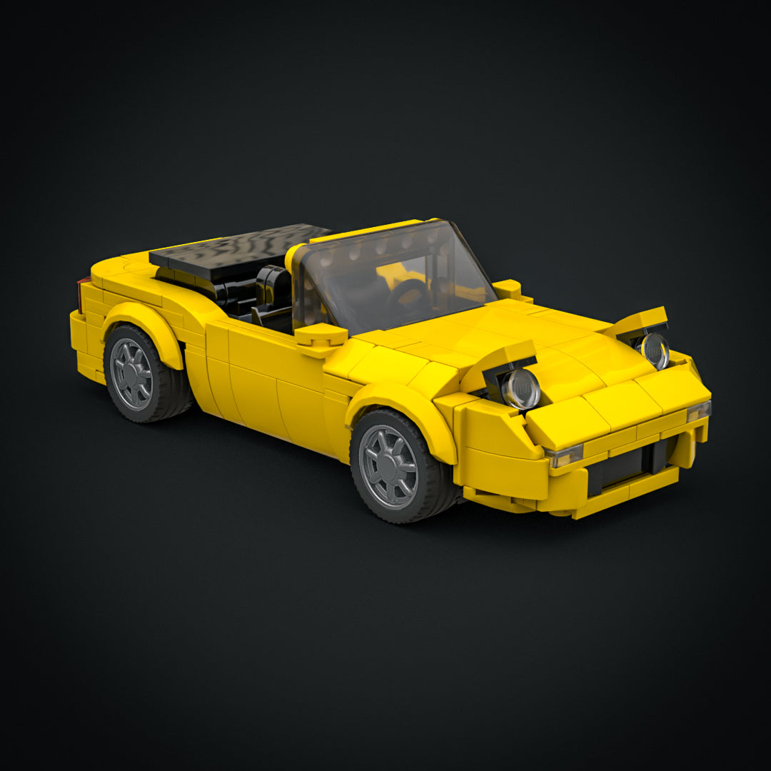 mazda mx5 na, yellow