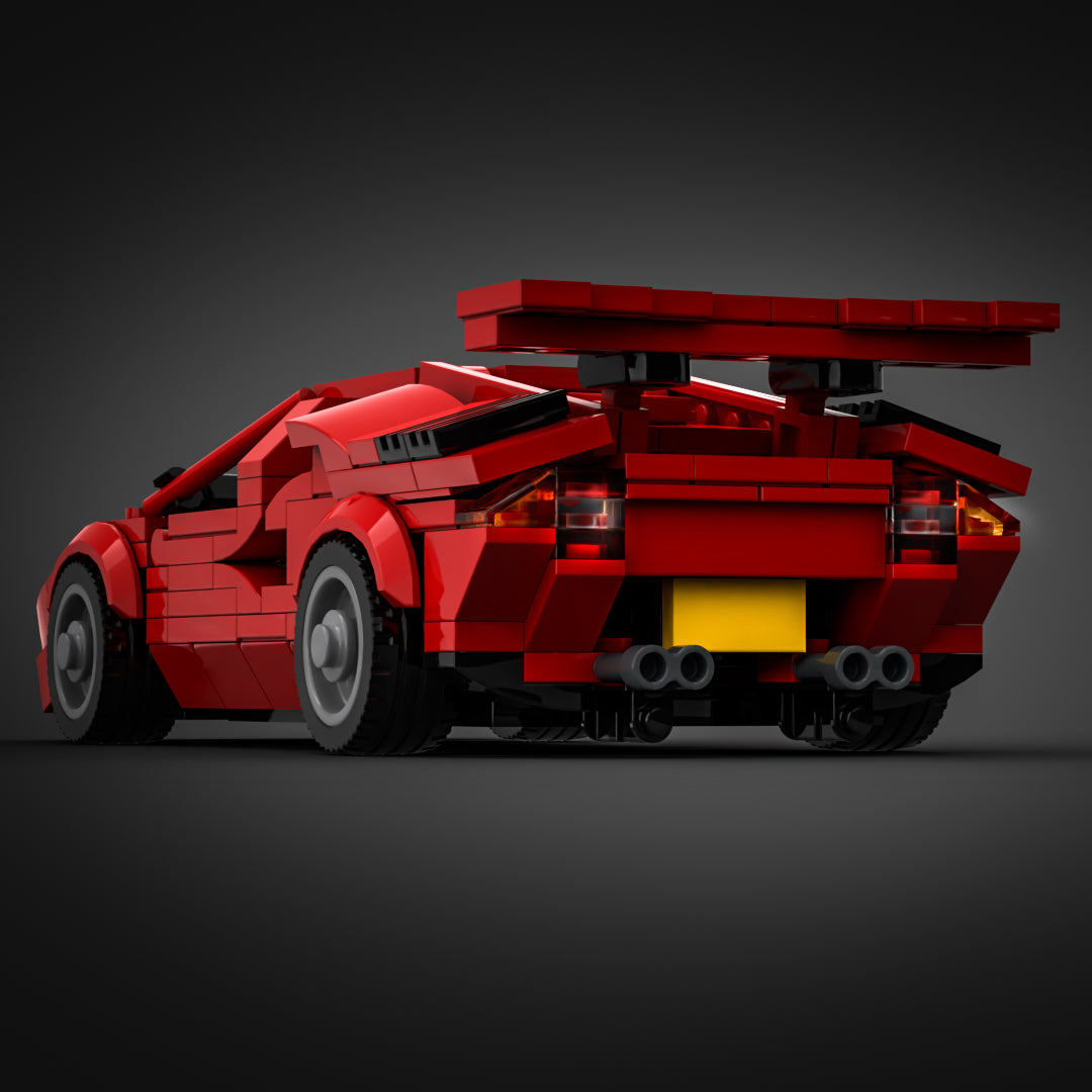 Inspired by Lamborghini Countach - Red (instructions)
