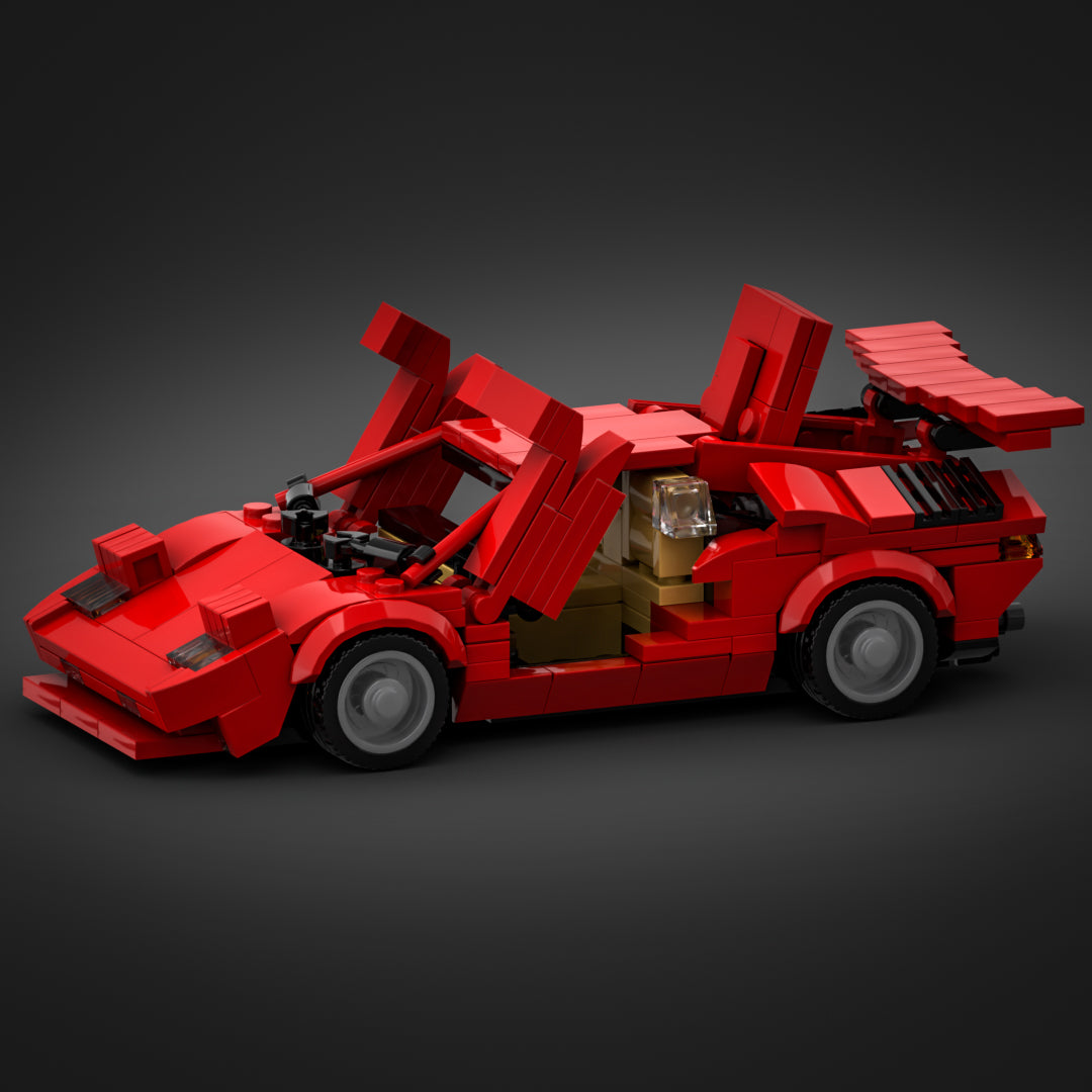 Inspired by Lamborghini Countach - Red (instructions)