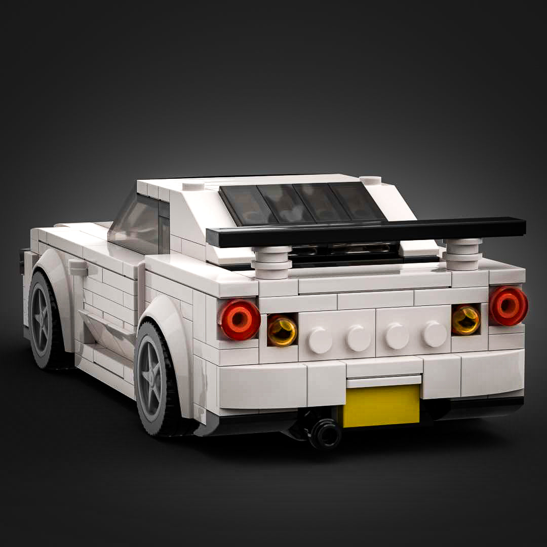 Inspired by Nissan Skyline R34 GTR - White (instructions) –  bricksblocksandmocs