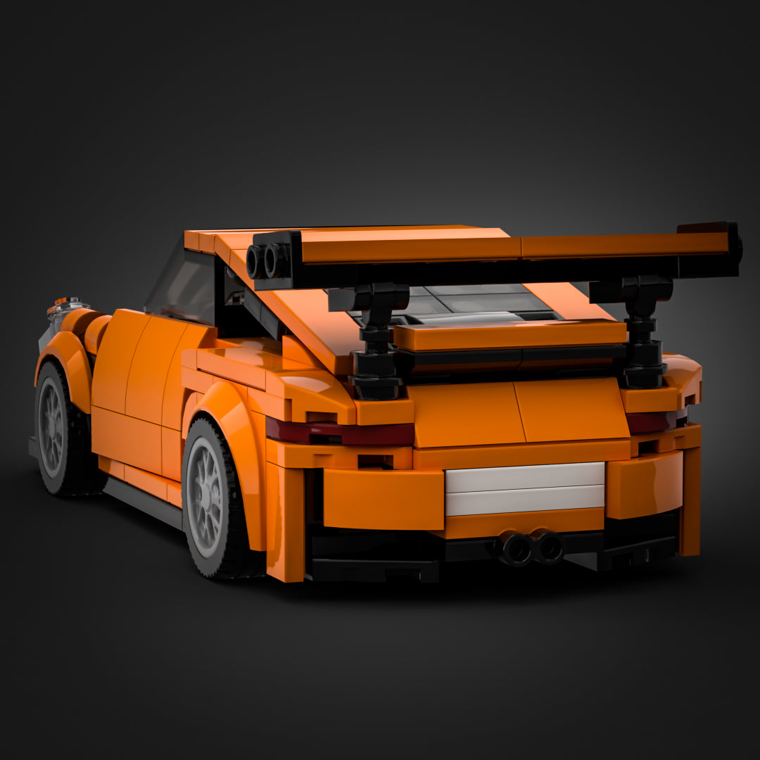Inspired by Porsche GT3 RS Orange (instructions) bricksblocksandmocs